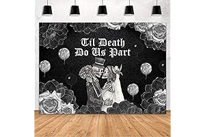 MEHOFOND 7x5ft Till Death Do Us Part Backdrop
