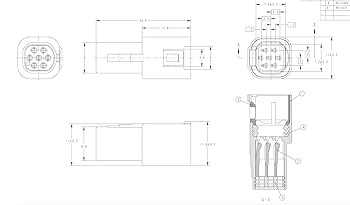 Amazon.com: Amp/Tyco Harley TBW 7 Pin OEM Multi-Lock .070