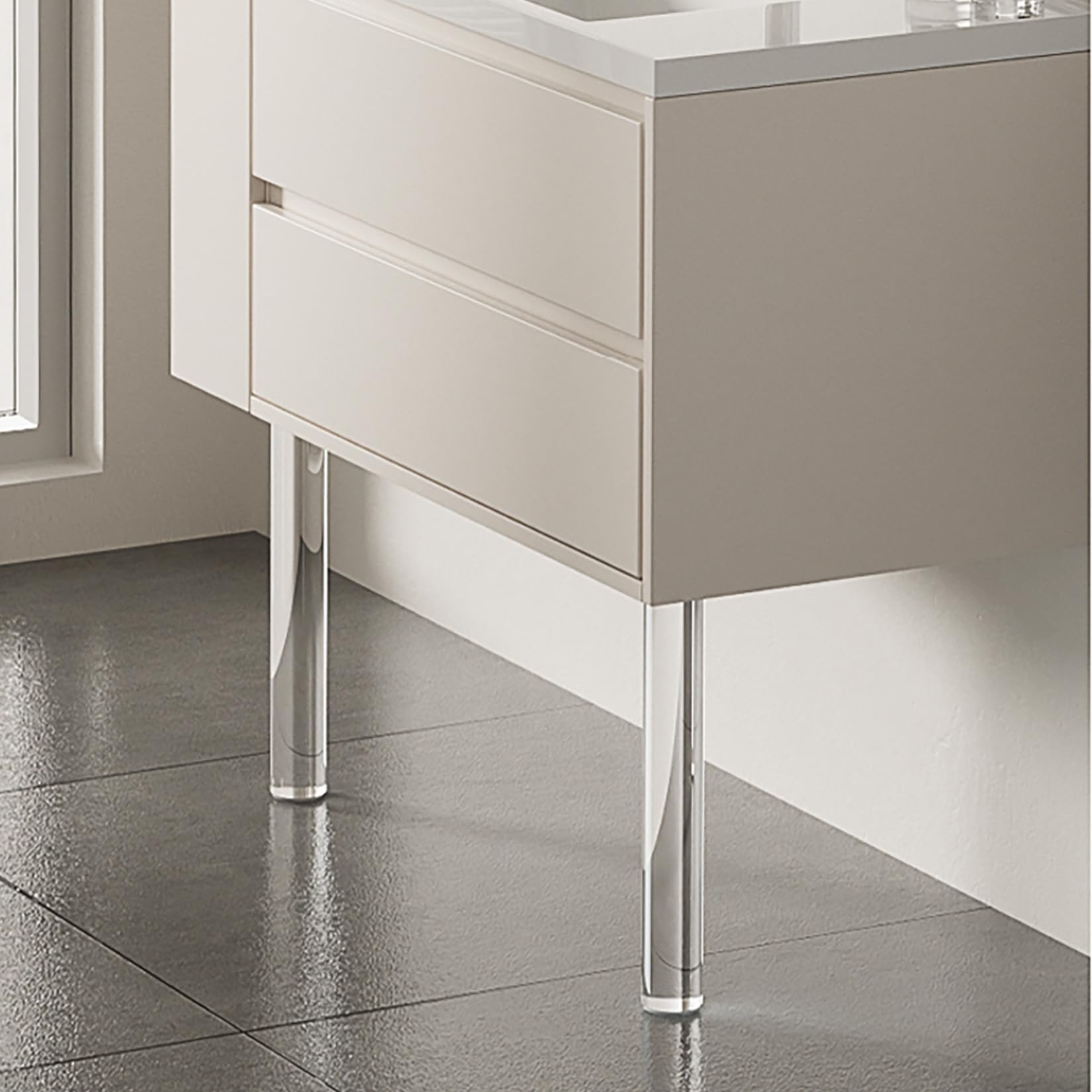 4 Piezas Patas para Muebles Acrílico, Transparente Pies de Sofás Patas de Gabinete, DecoracióN y Transparente,Patas de Cama Juego de 4