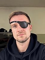 Vista 8 de Eye Patches for Right and Left Eyes, Adjustable Amblyopia Lazy Eye Patches, Medical 3D Eye Patch - Handmade Leather Eye Patch