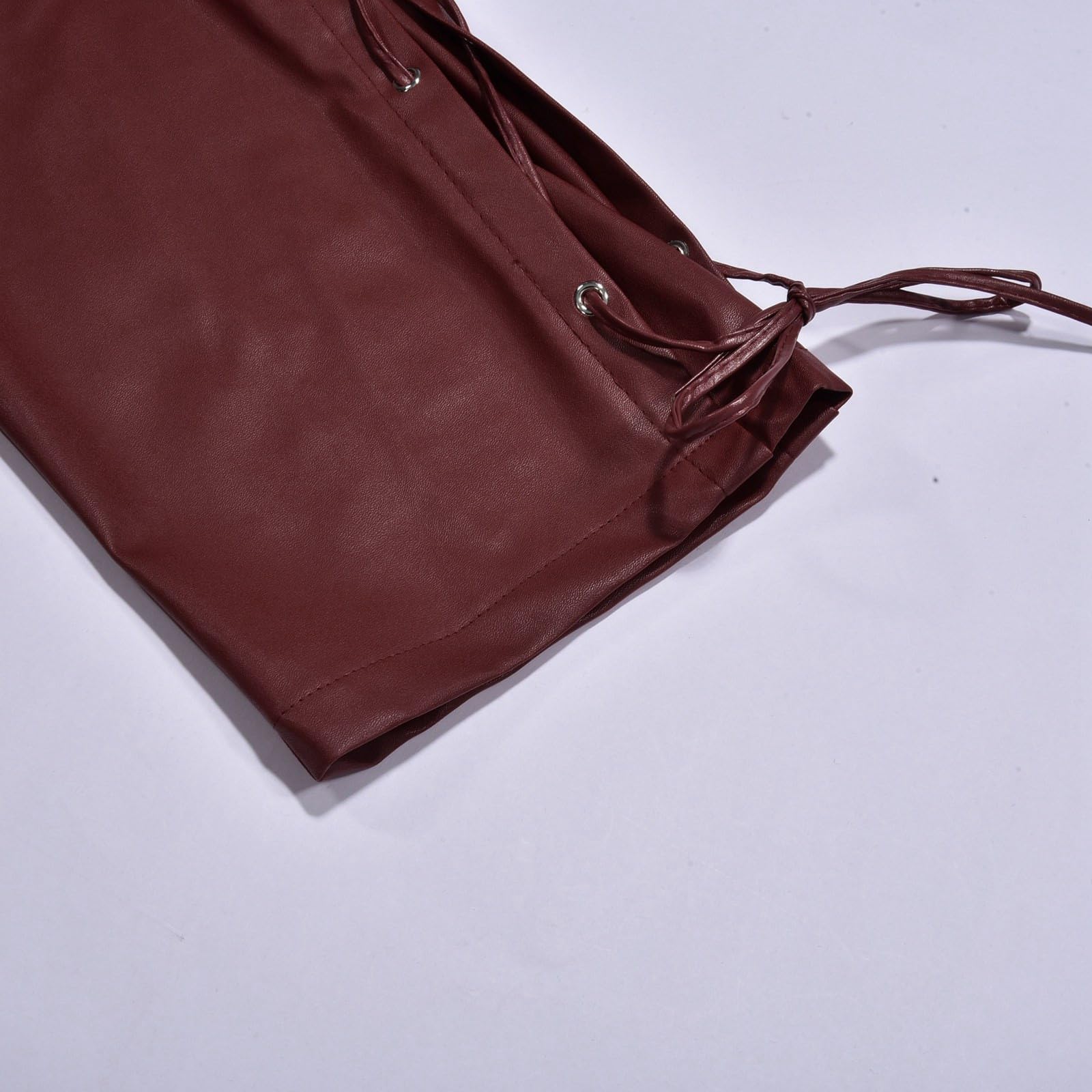 Generisch Pantalones de chándal para hombre, pantalones deportivos monocromáticos para hombre con cordones, pantalones de ocio, pantalones deportivos para hombre