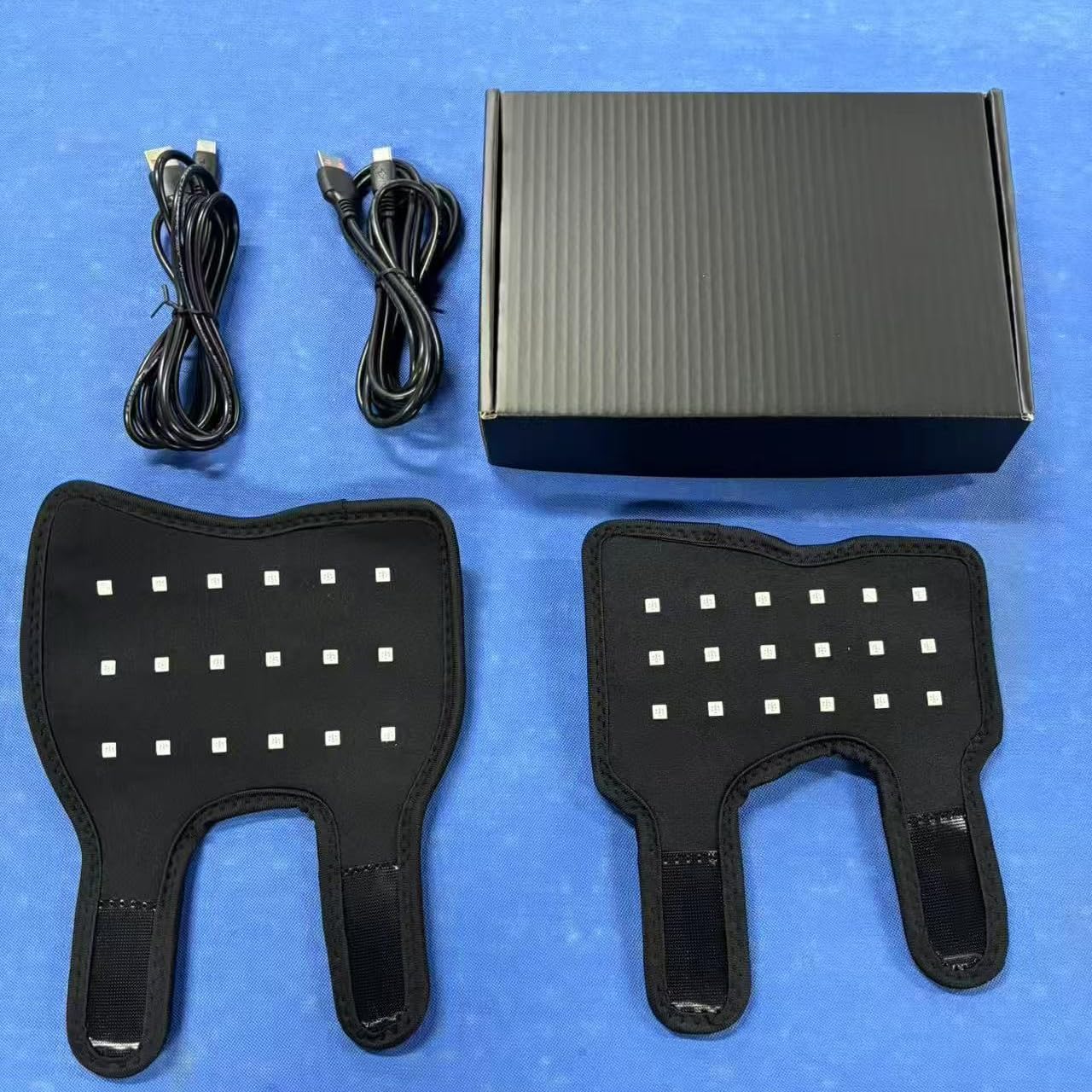 Terapia a luce rossa per animali domestici, cuscinetto riscaldante con timer, include 1 fascia per zampe anteriori e 1 fascia posteriore per gambe, ideale per cani anziani e gatti con dolori muscolari