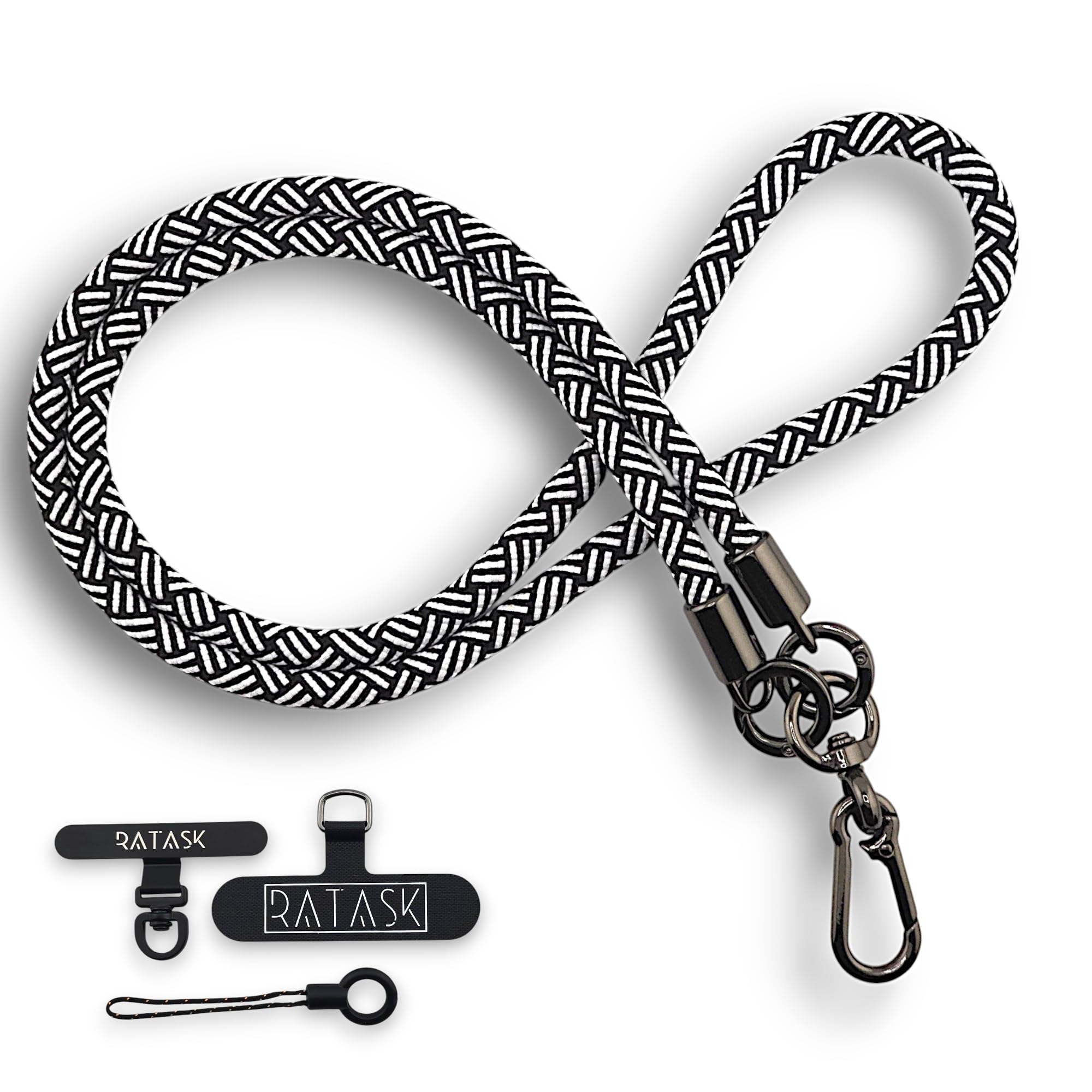 Ratask Unisex Zebra Neck Lanyard Strap For Mobile Phones, Camera, Id Card Holder, Badge Holder, With Two Tether Tabs (Zebra)