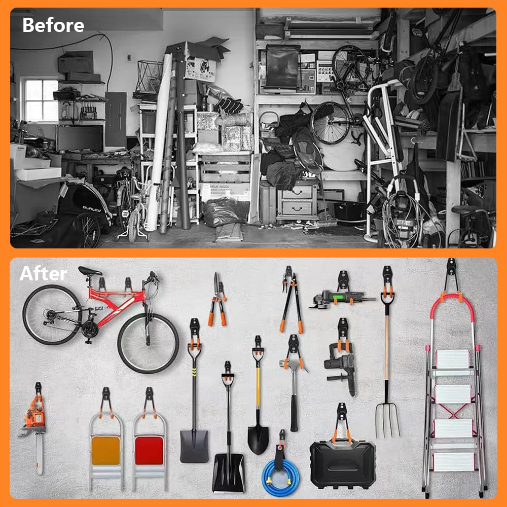 Zalava Lot De 6 Crochets Rangement Pour Garage, Double En France 26593895