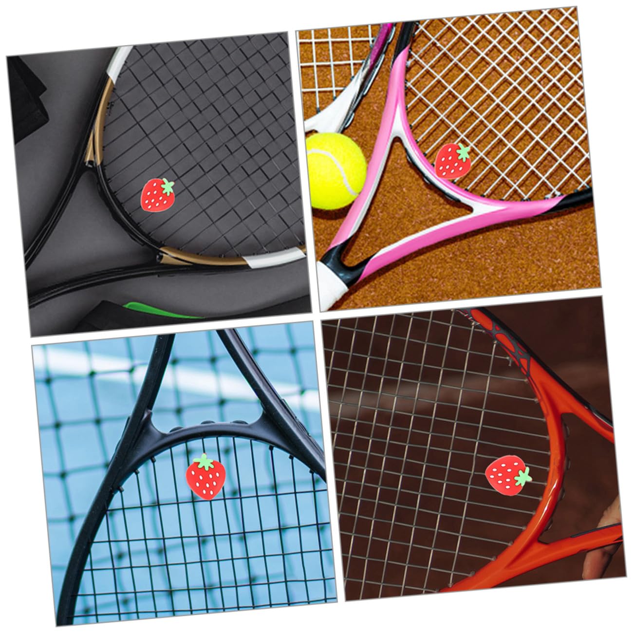 Toddmomy Ammortizzatori Tennis Silicone Assorbitori per Tennis Design E Comfort per Braccio Accessorio per Giocatori età 8 * 3