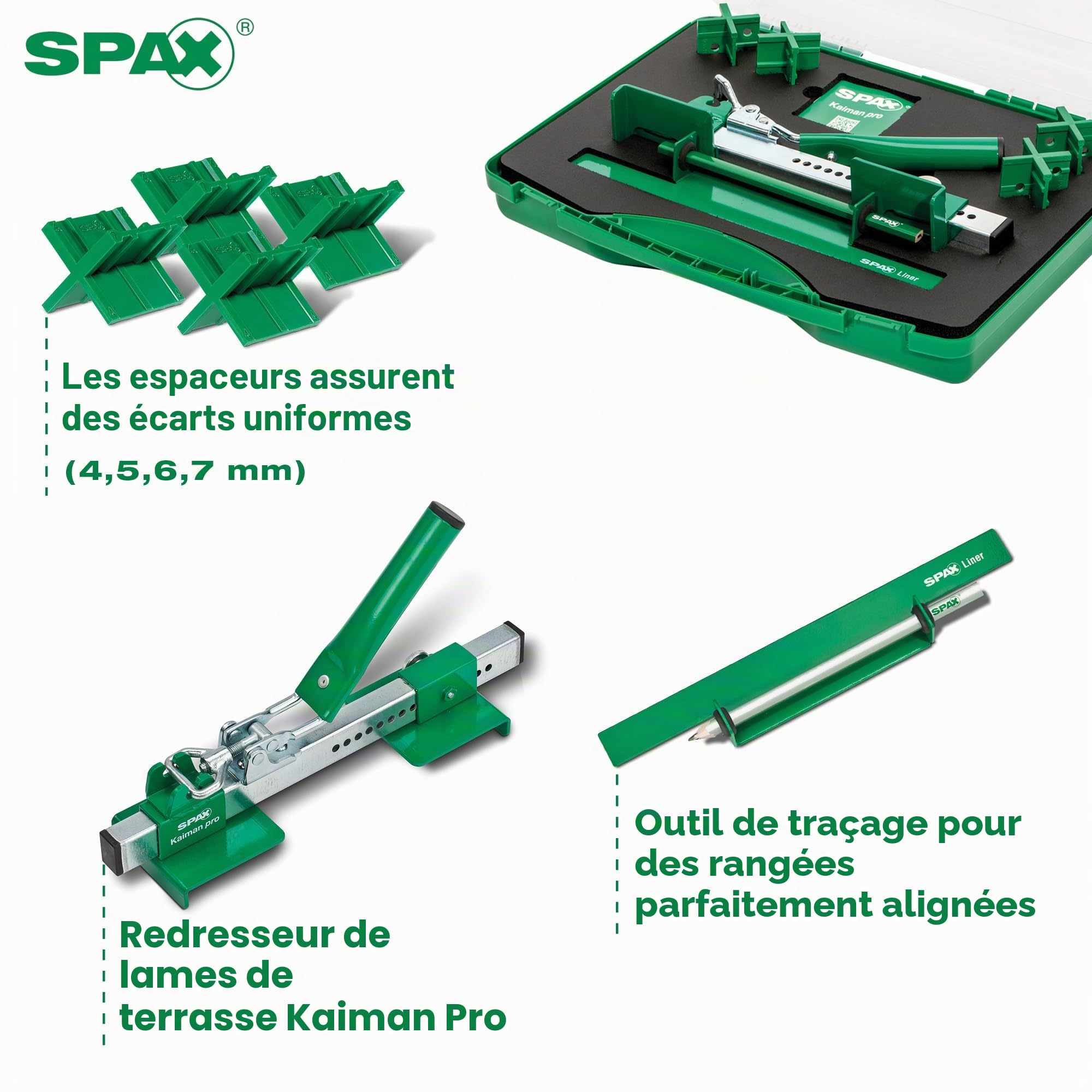 Spax Kaiman pro Redresseur de planche pour redresser les planches déformées
