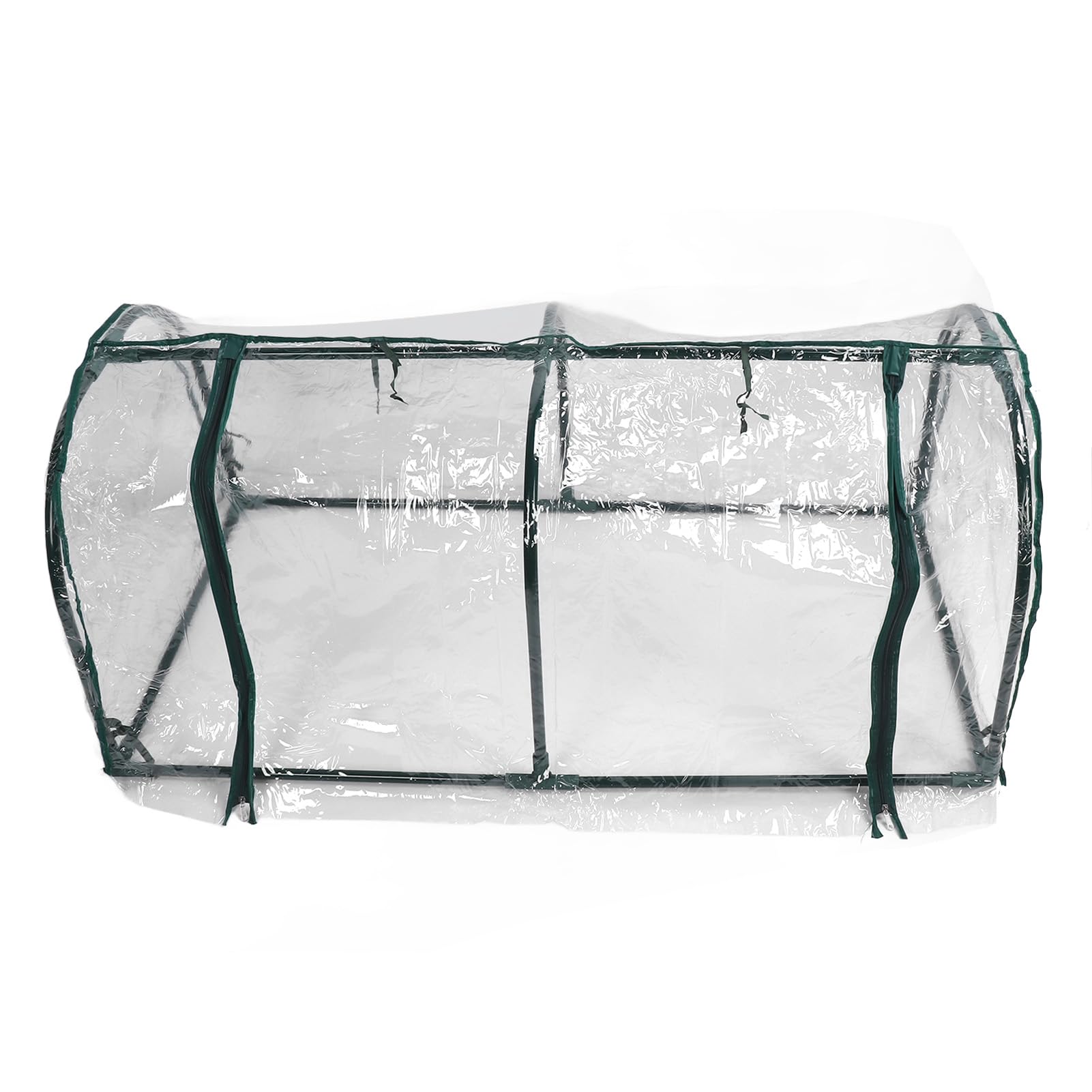 Tnfeeon Mini Szklarnia Ogrodowa, Przezroczysta Osłona na Rośliny z żelaza i Plastiku 120 X 60 X 48 Cm, Szklarnia Stołowa do Ochrony Roślin Przed Nasionami na Zewnętrznym Tarasie Balkonowym