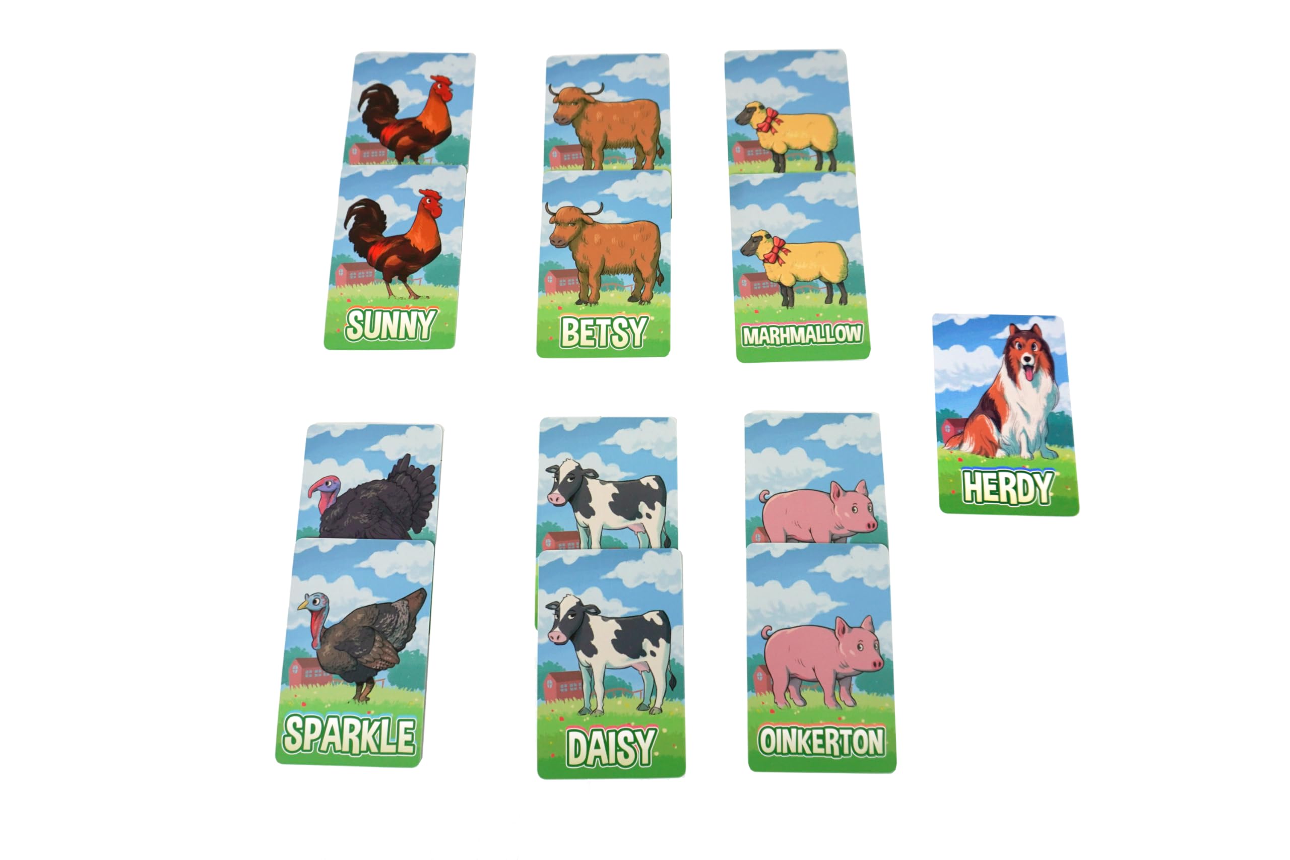 SHEEPDOG Matching Animal works Card Game for Kids Age 6 And Over. Can also be used as snap cards, Multicolor, 69mm x 98mm - Image 3