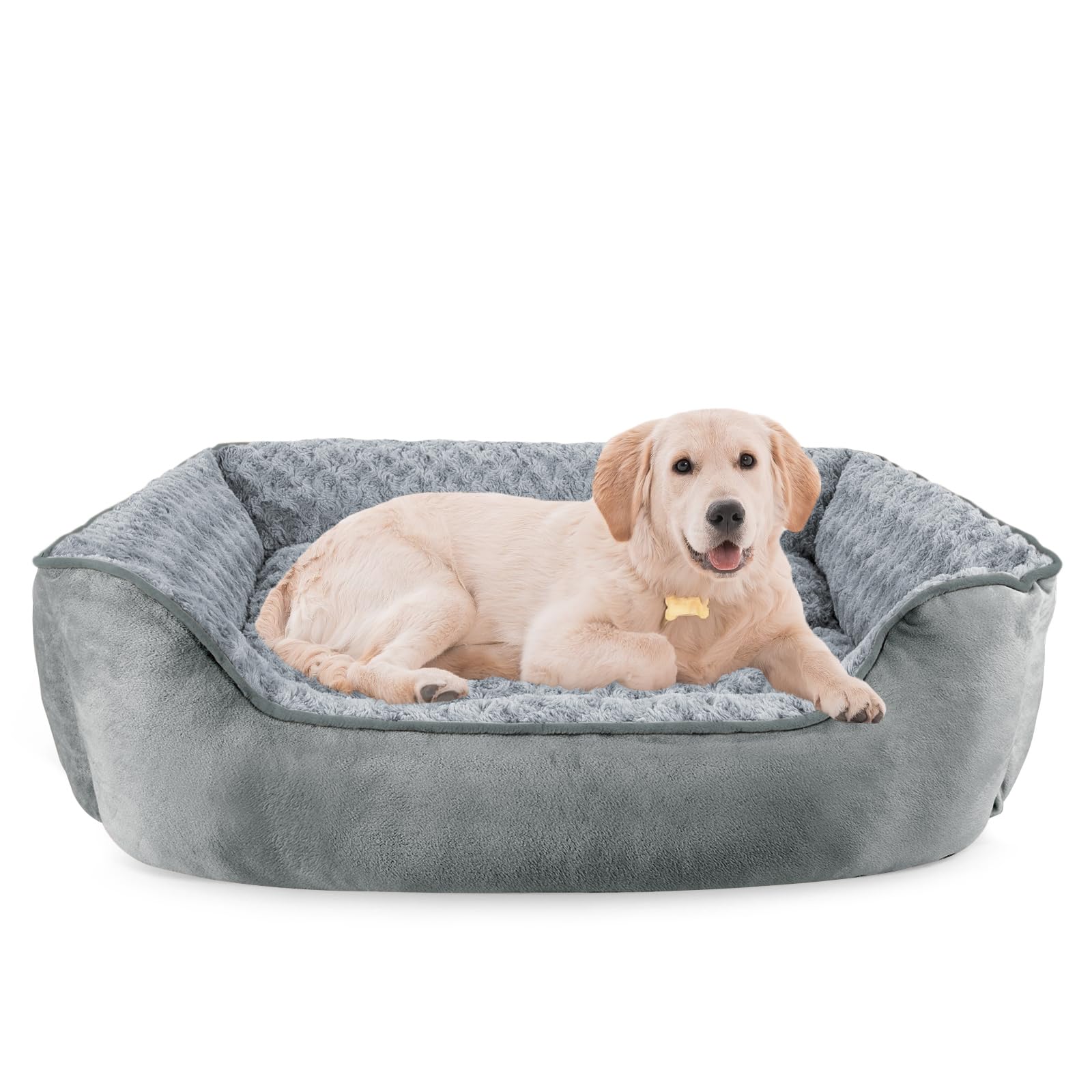 Photo 1 of JOEJOY Rectangle Dog Bed - Grey, L