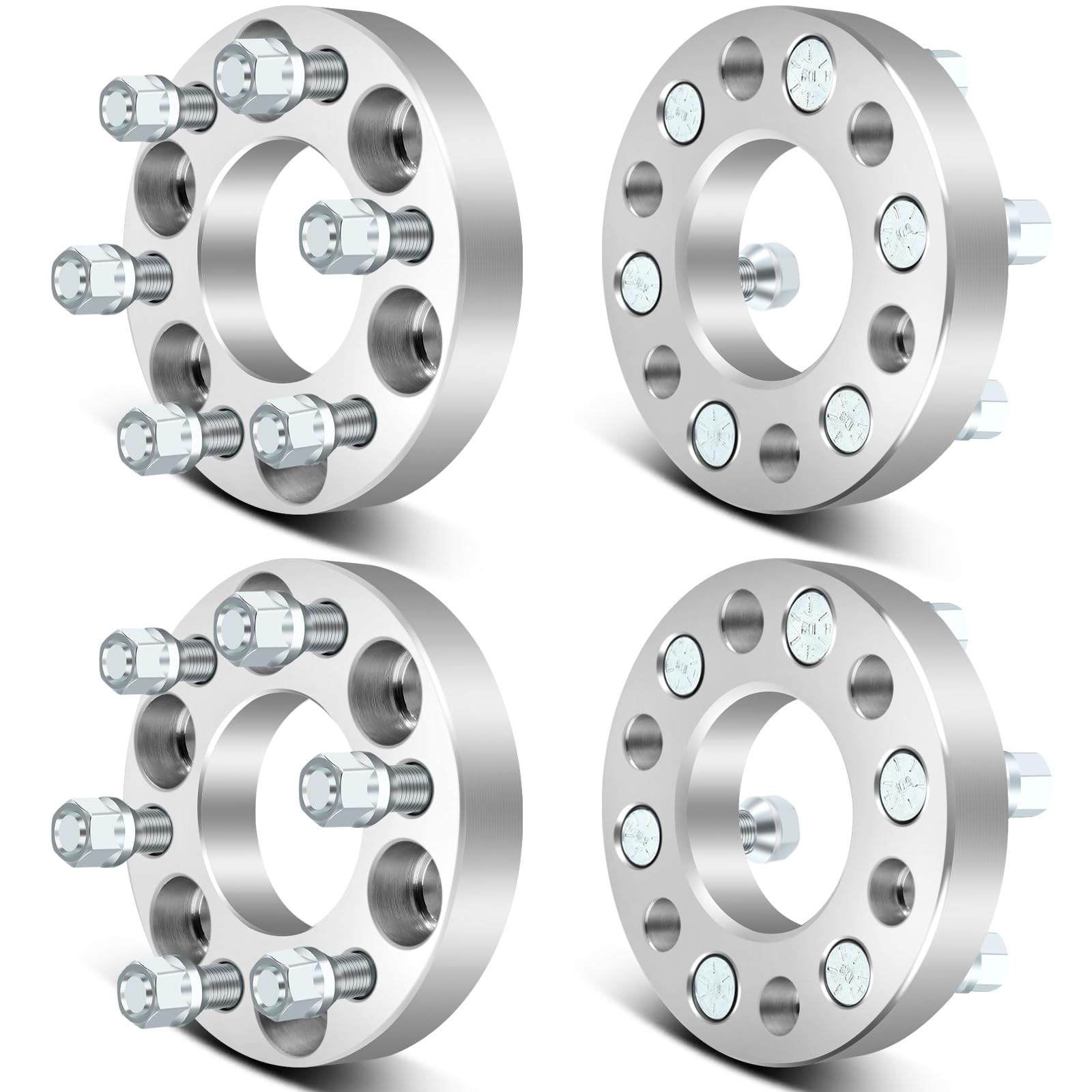 SCITOO 4Pcs 6x4.5 Wheel Spacers 1 inch for Dodge Silver Wheel Adapters