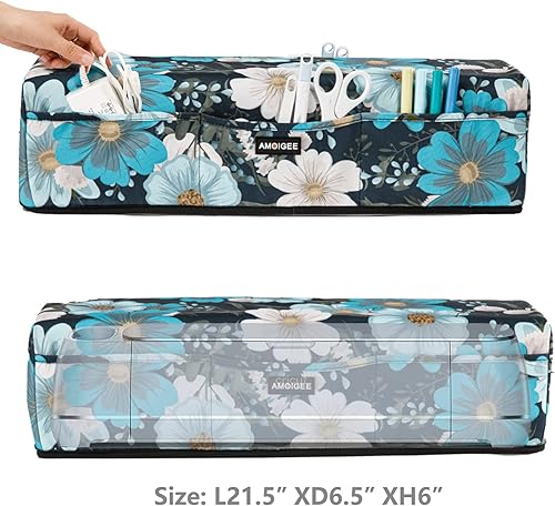 Miniatura 4 de AMOIGEE Funda de transporte para Cricut Explore Air 2 Cricut Maker 3 Cricut Explore 3 organizador de almacenamiento rosa para accesorios Cricut