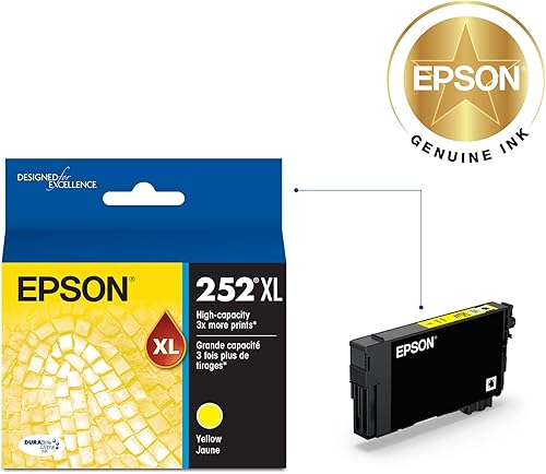 Miniatura 2 de Epson DURABrite T252XL220 Ultra cian. Cartucho de inyección de tinta de capacidad estándar., Amarillo