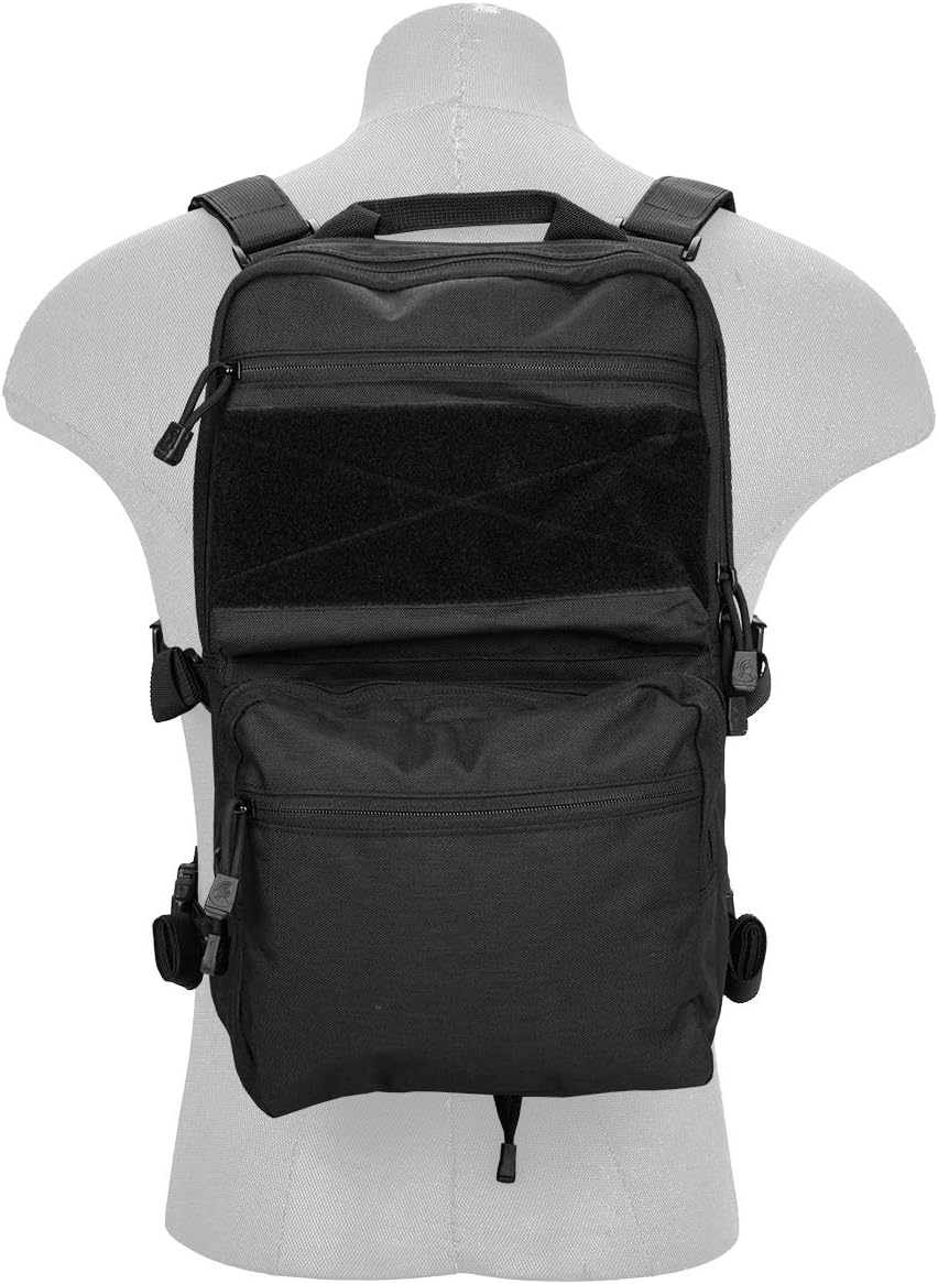 Lancer Tactical 1000D Nylon QD Chest Rig and Backpack Combo (Black)