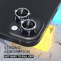Vista 6 de Choiche Compatible para iPhone 15/iPhone 15 Plus Protector de Lente de Cámara Brillante, Vidrio Templado 9H Cubierta de Cámara Protector de Pantalla