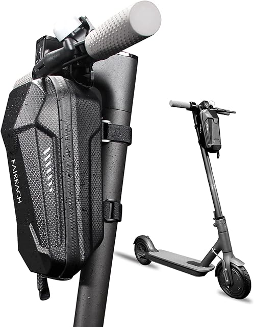 FAIREACH Electric Scooter Storage Bag for Adults, Large Tube Bag Scooter Handlebar Bag Waterproof, Motor Scooter Front Hanging Bag for Xiaomi MI Mijia M365 Sedway NinebotE ES1/ES2/ES3/ES4