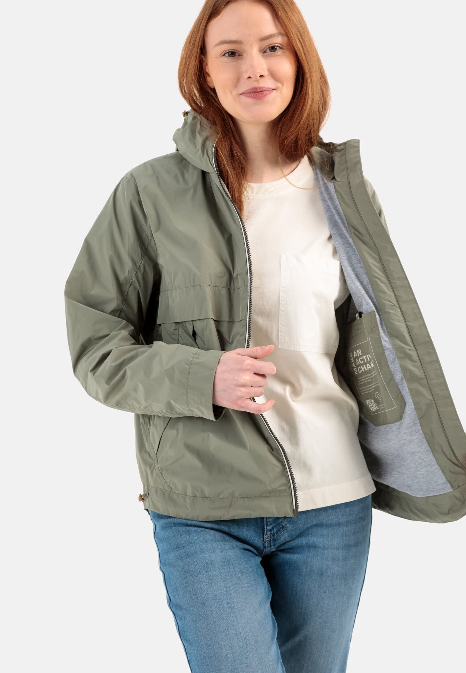 Camel Active Womenswear Damska kurtka 320590/1R26, Sage, 34, Sage