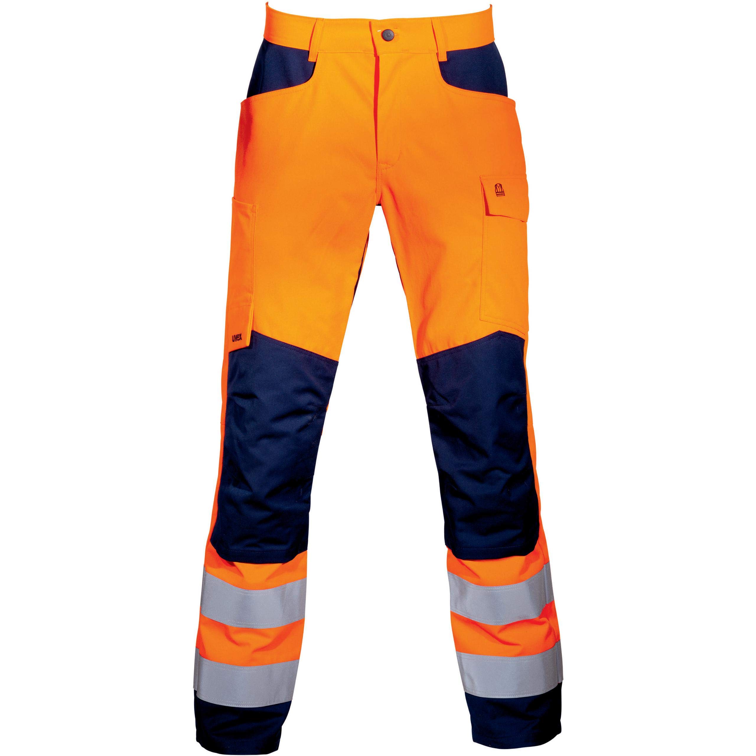 Uvex Suxxeed Construction - Orange Herren-Arbeitshose - Warnschutz 52