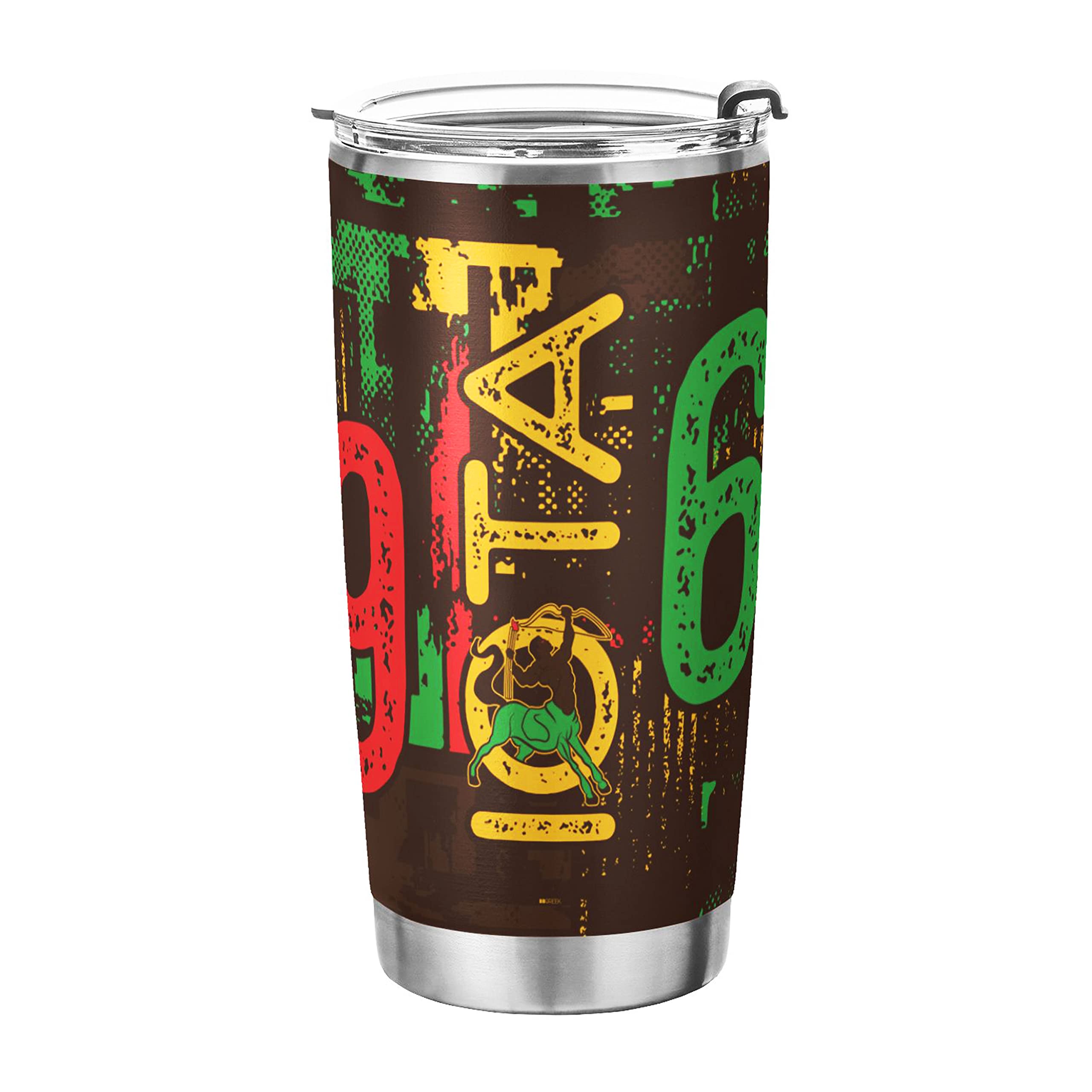 BBGreek Iota Phi Theta Fraternity Paraphernalia - Officially Licensed - 20 oz Stainless Steel Insulated Tumbler - Vintage