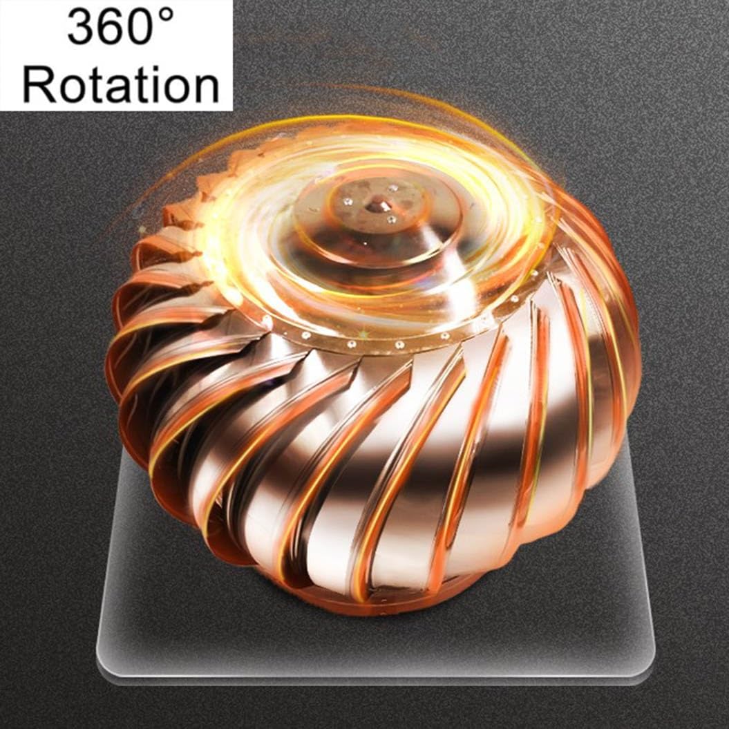 Comignolo Girevole Fumaiolo, Cappello Zincato Eolico, Fumaiolo Tondo Rotondo in Acciaio Inox, Cappello Eolico per Camini, 110/160/200/250/300/400mm (Misurare : 200mm/7.9in)