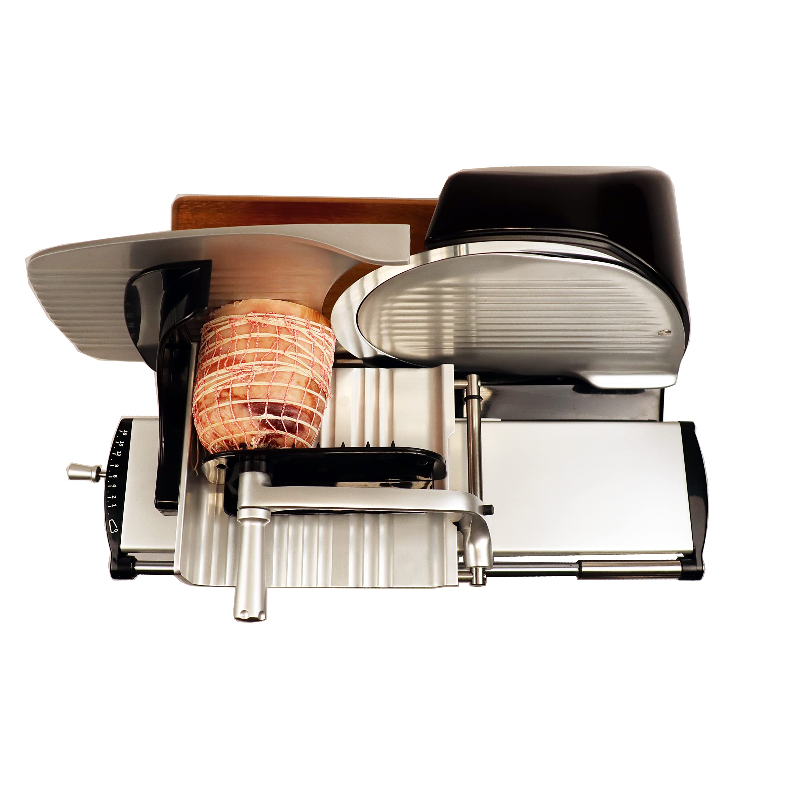 Berkel - Affettatrice Home Line 250 Plus in nero - Nuovo modello + 100% tagliere fatto a mano unico