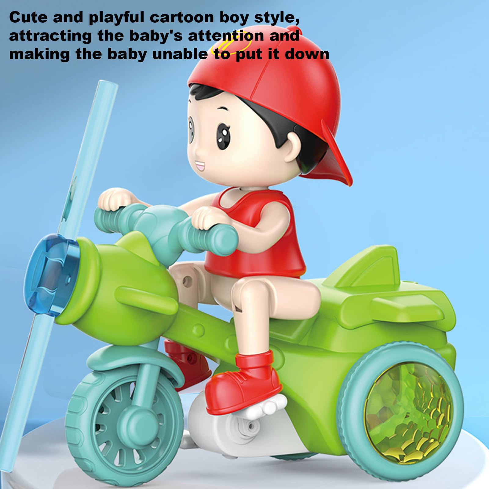 Tricycle Cascadeur - Jouets - Véhicule de Performance - 3 Roues - Jaune - Pour Enfants de 3 à 5