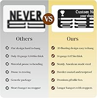 Vista 8 de NOAHAMMER Soporte de exhibición de medallas para premios o cintas, exhibición personalizada de medallas de carrera, soporte de medallas para correr