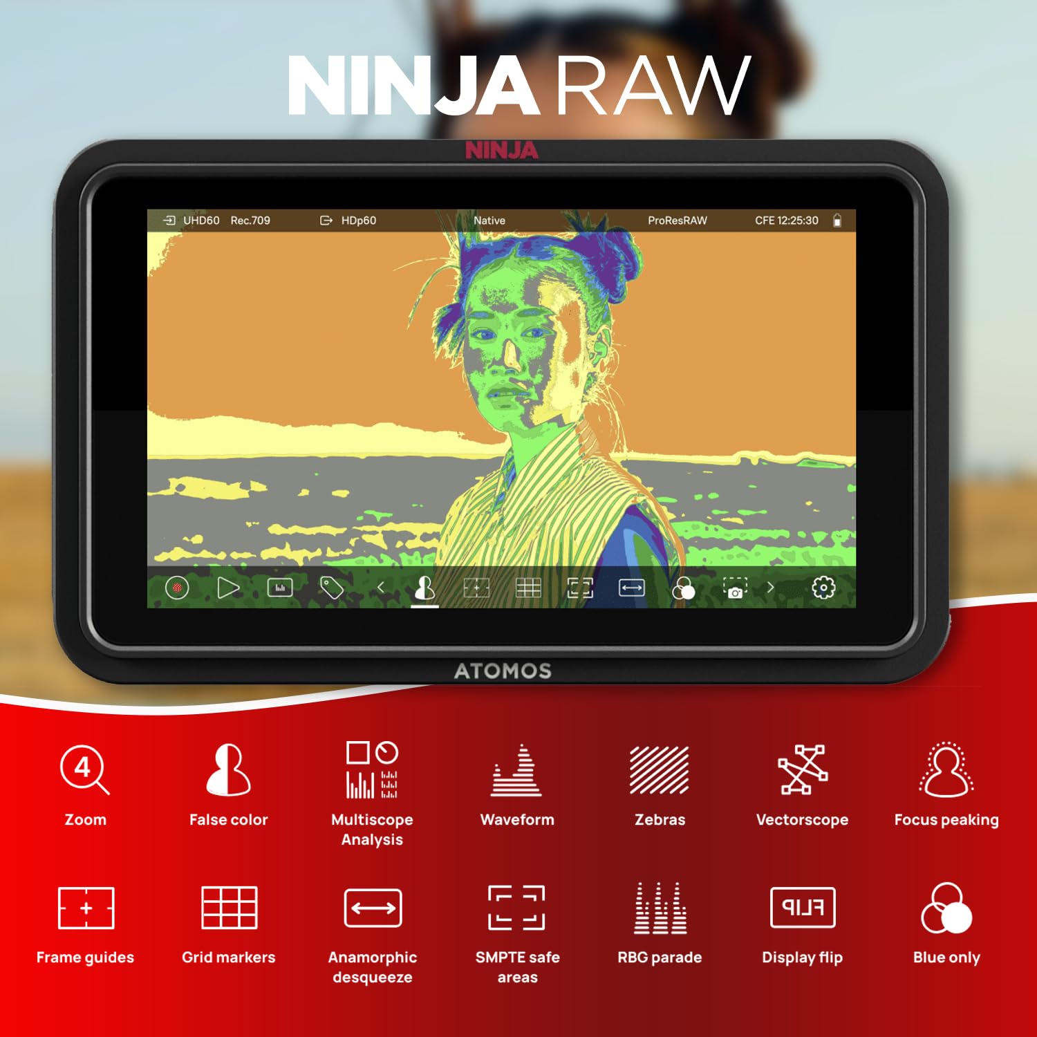 ATOMOS Moniteur enregistreur Ninja RAW - ATOMNJRW01
