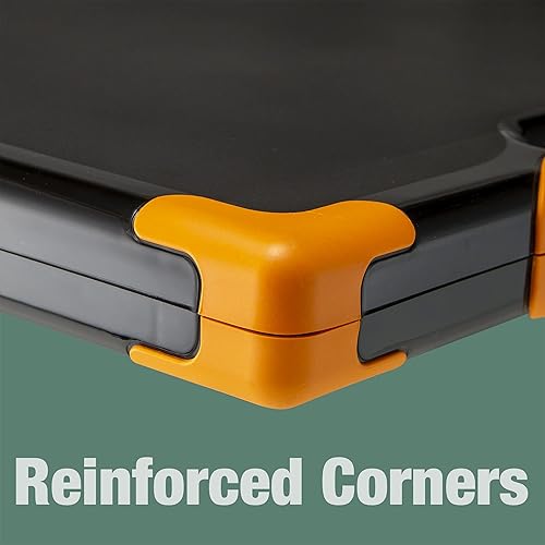 Miniatura 21 de Caja de almacenamiento tipo portapapeles para cargar todo, tamaño carta/oficio de Officemate OIC, Negro y gris