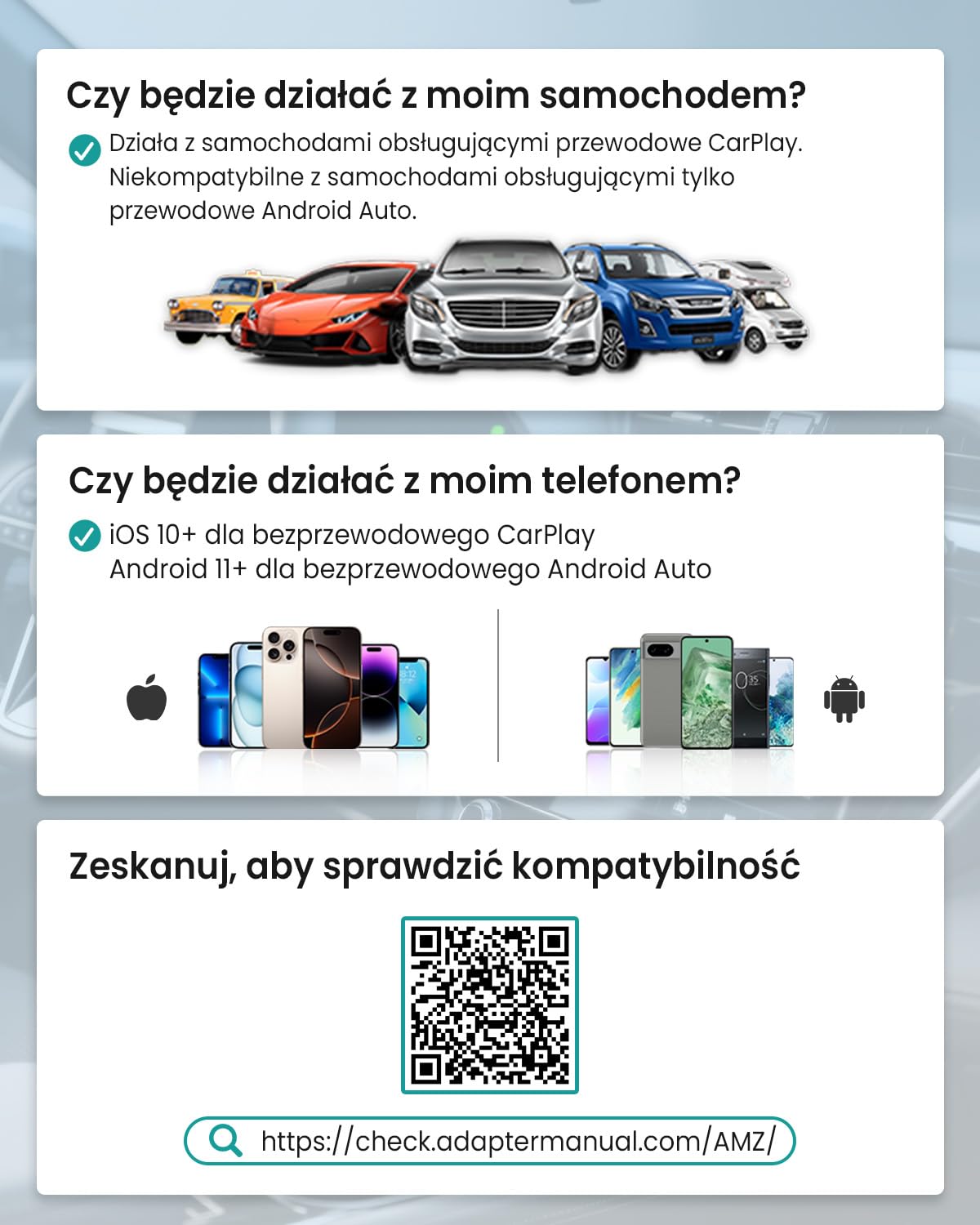 OTTOCAST Play2Video Ultra, 3 w 1 Box AI do Netflix/YouTube/Prime Video, Bezprzewodowy Adapter CarPlay i Android Auto z Pamięć USB, Dual Band Wi-Fi, Bluetooth 5.4, Niskie Opóźnienia, 4GB+32GB