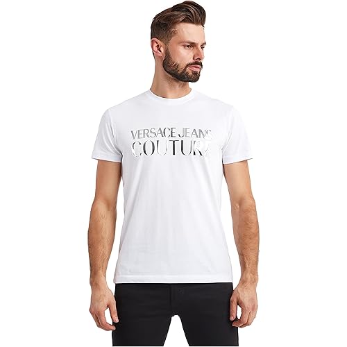 Versace Jeans Couture Men t-Shirt Bianco L
