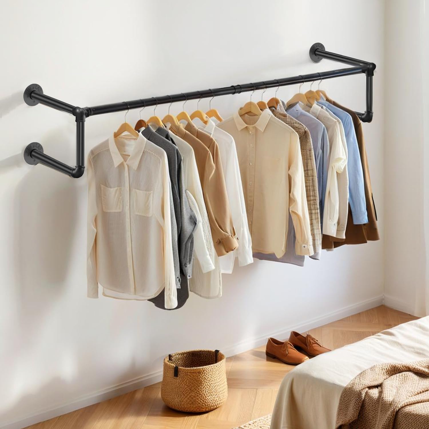 Porte-vêtements Industriel De 91,4 Cm Avec étagère Supérieure