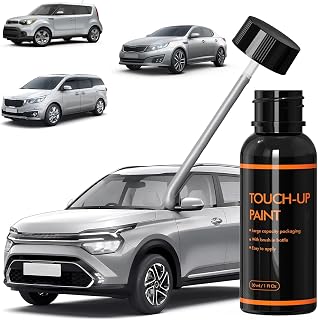 XTryfun 3D Bright Silver Touch Up Paint for Kia, DIY Car Paint Scratch Repair Kit, Automotive Paints, Quick & Easy Fix Scratch Repair Compatible with Forte/Sportage/Optima/Rio/Sorento/Soul/Rondo