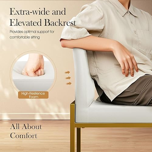 Miniatura 56 de Sophia & William Juego de 2 taburetes de bar marrones, taburetes de bar de 24 pulgadas de altura de mostrador para isla de cocina, taburetes de bar