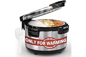 PYY Commercial Rice Warmer, 18 Quart/100 Cups Commercial Food and Rice Warmer...