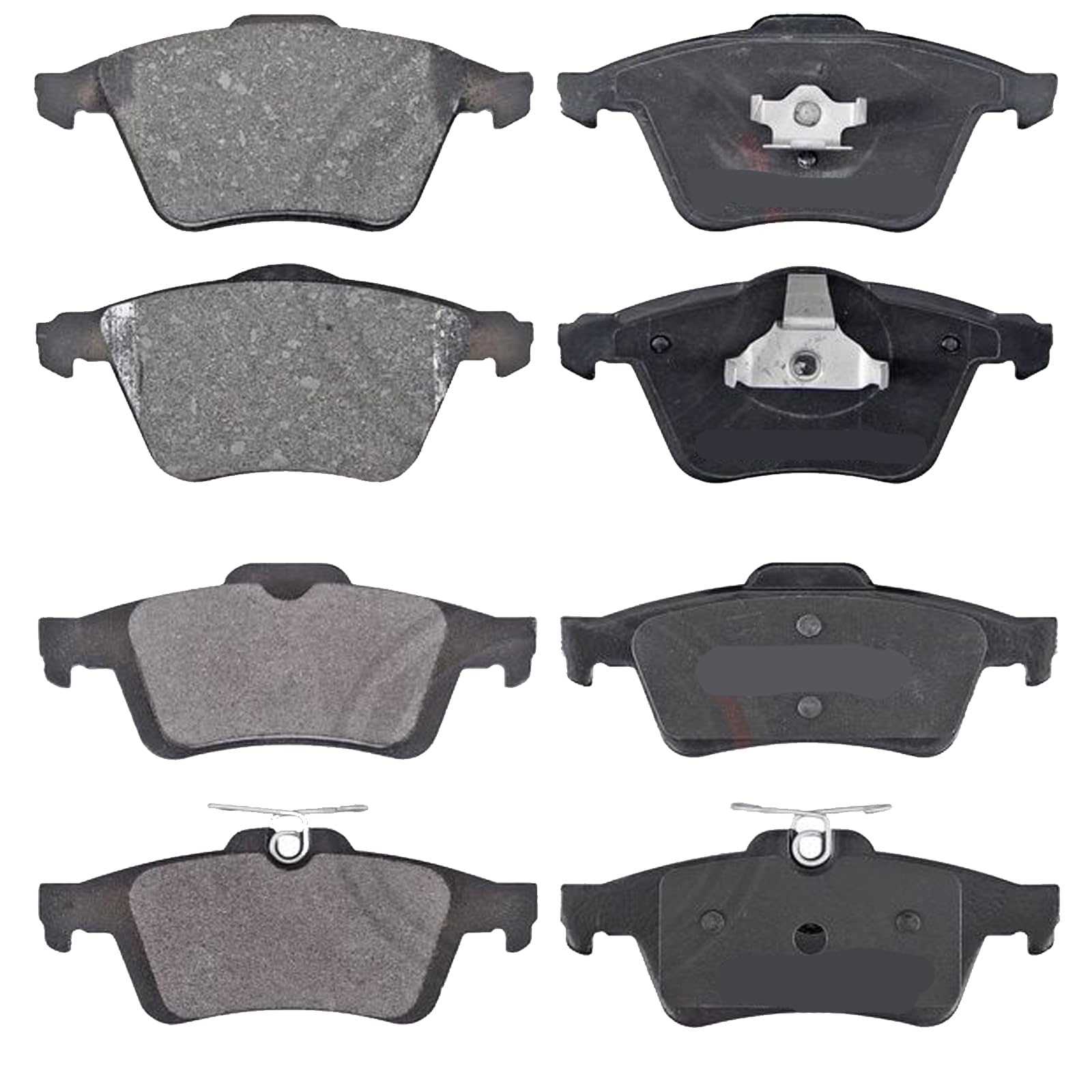 Kit Pastiglie Pattini Pasticche Anteriori e Posteriori compatibile con VOLVO V60 II (225.227)