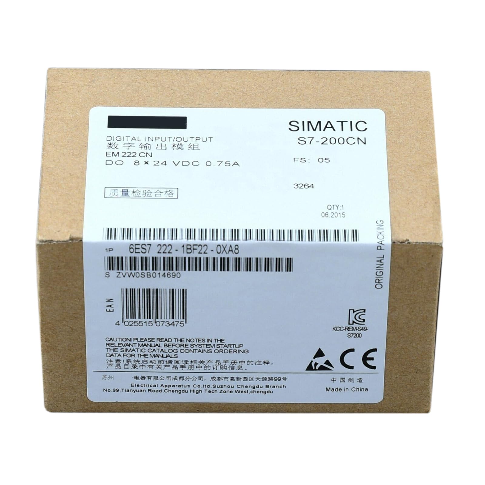 6ES7222-1BF22-0XA8 Automate Programmable Industriel Neuf Scellé 6ES72221BF220XA8