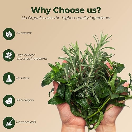 Miniatura 5 de Aceite para el crecimiento del cabello, orgánico, vegano, libre de crueldad, aceite de romero, aceite de ricino, aceite de semilla de calabaza,