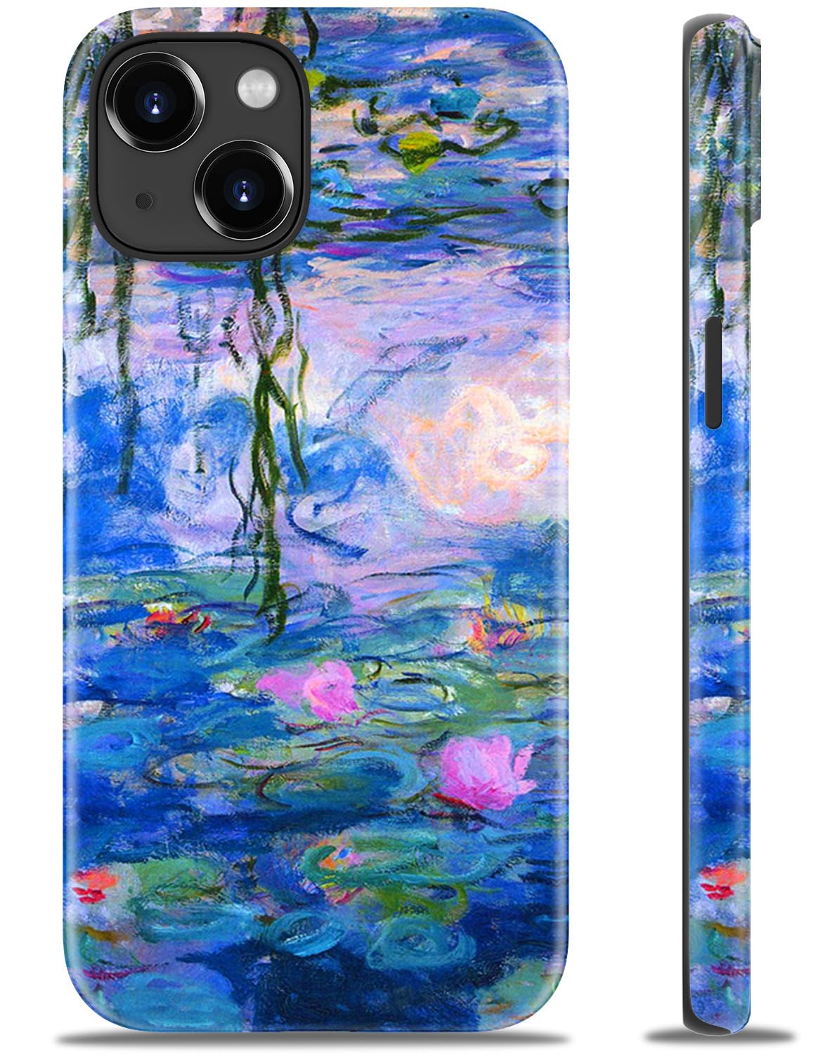 LUXMERRY for iPhone 15 Case Cute - Wireless Charging Compatible - Dual-Layer Hard Shell + Silicone Cover - Protective Phone Case Aesthetic Trendy