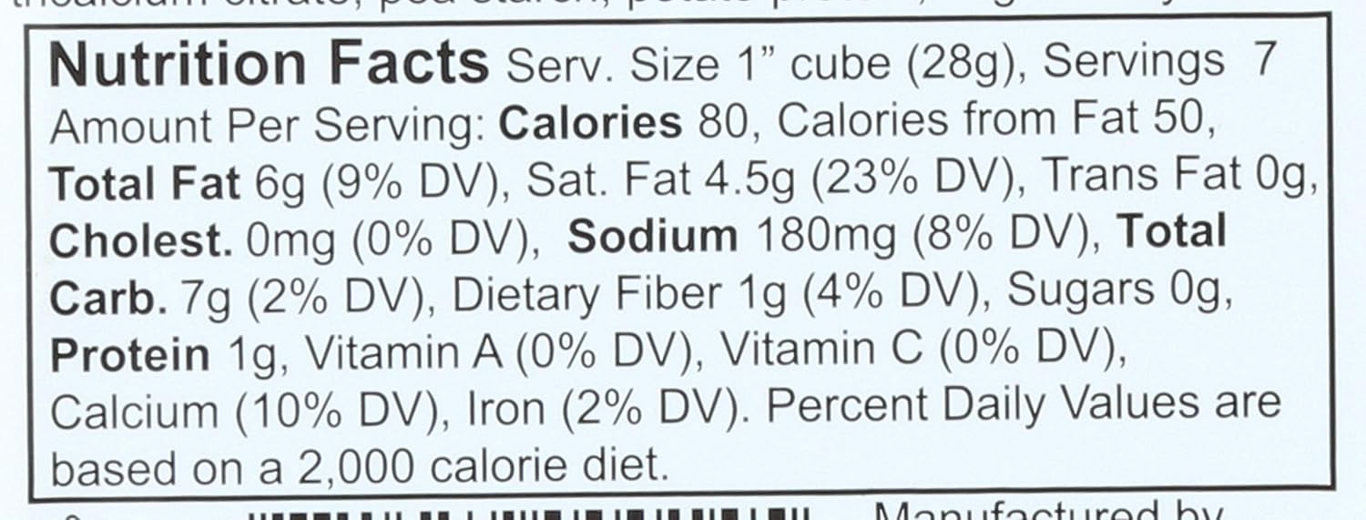 DAIYA Smoked Black Gouda Cheese, 7.1 Ounce (Pack of 8)
