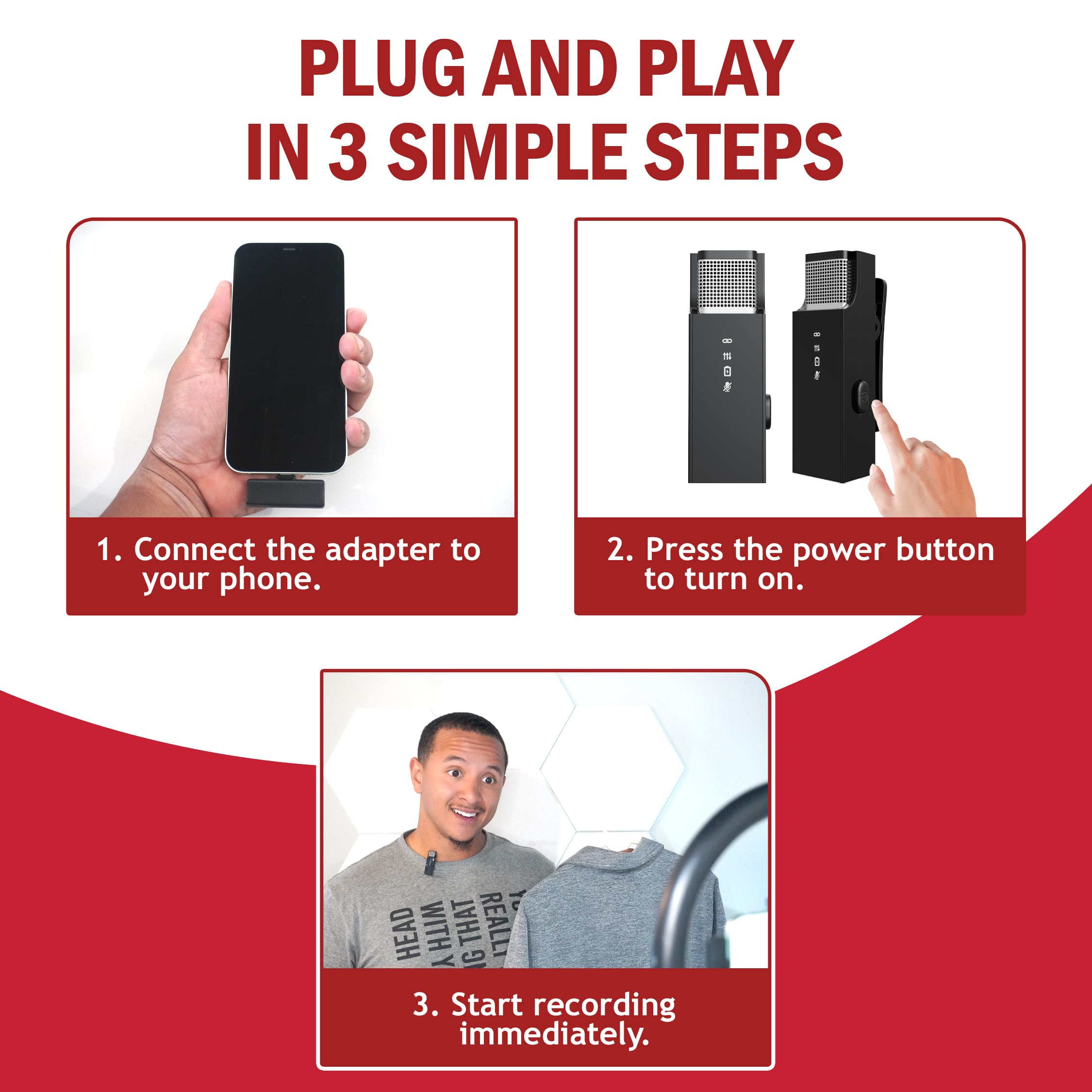 Amazon.com: TikTalkPro Wireless Lavalier Microphone for