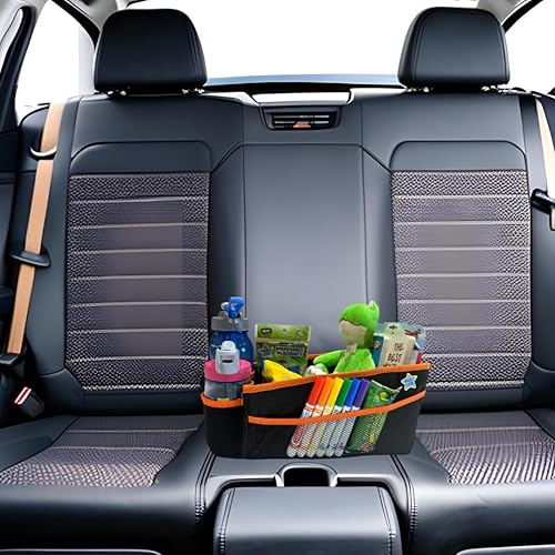 Miniatura 3 de Mighty Clean - Organizador de almacenamiento para automóvil, uso en el maletero o asiento delantero o trasero con 8 bolsillos laterales + 1 bolsa