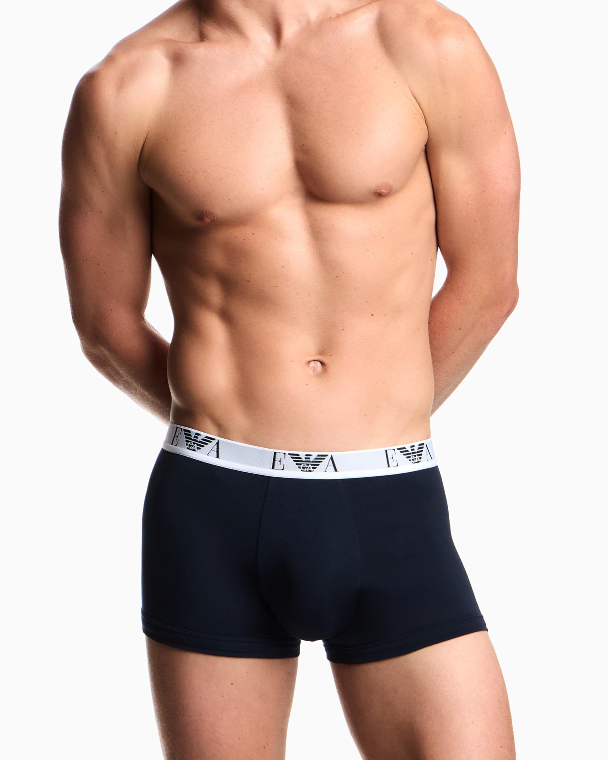 Emporio Armani Uomo Bold Monogram Confezione da 3 Boxer Blu, XXL, Armani Blue/Armani Blu/Armani Blue, XXL