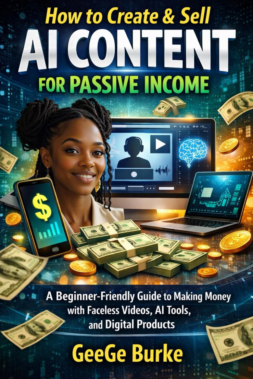 How to Create & Sell AI Content for Passive Income: A Beginner-Friendly Guide to Making Money with Faceless Videos, AI Tools, and Digital Products