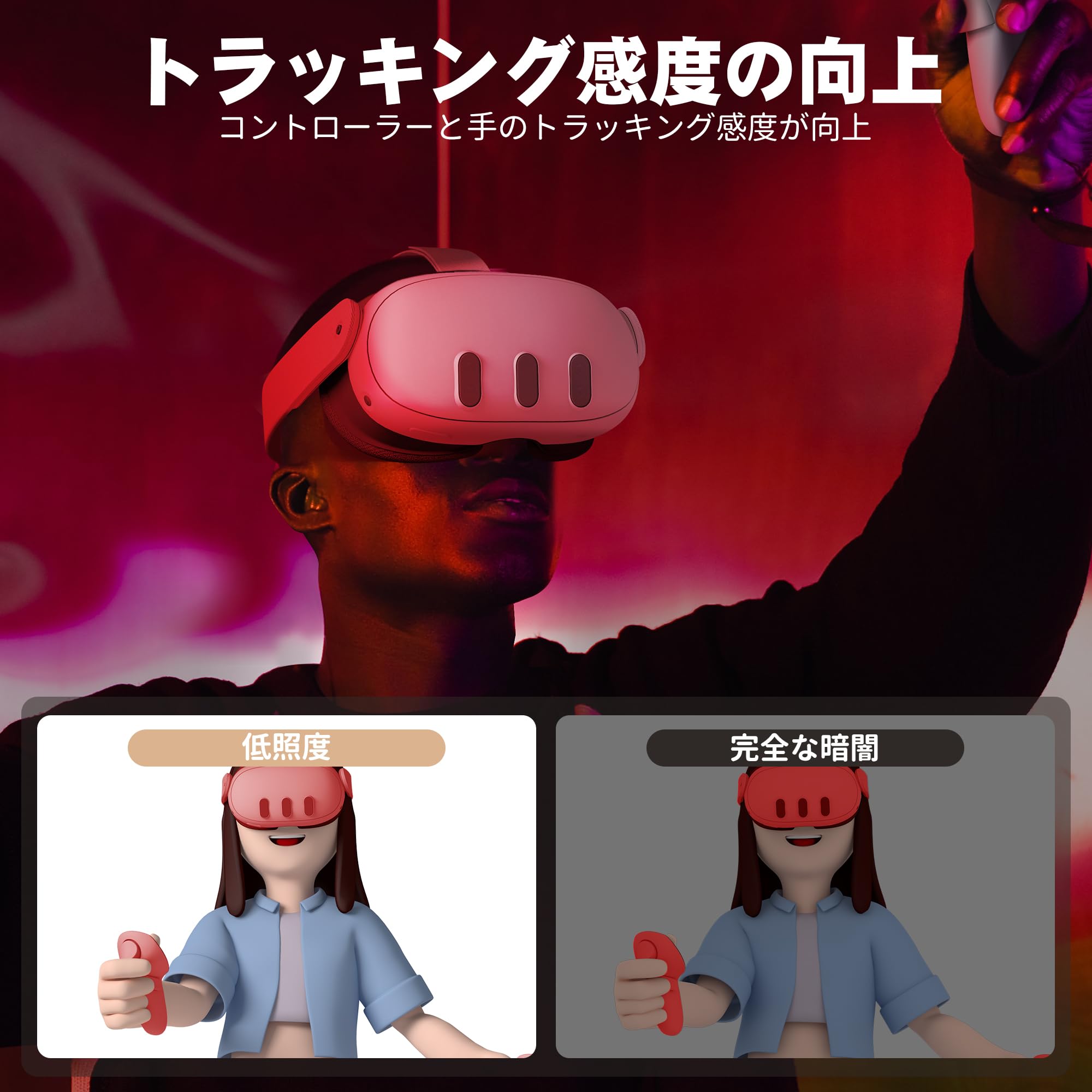 Amazon.co.jp: Newzerol Ir赤外線ライト Quest 3/Quest 3s/Quest 2