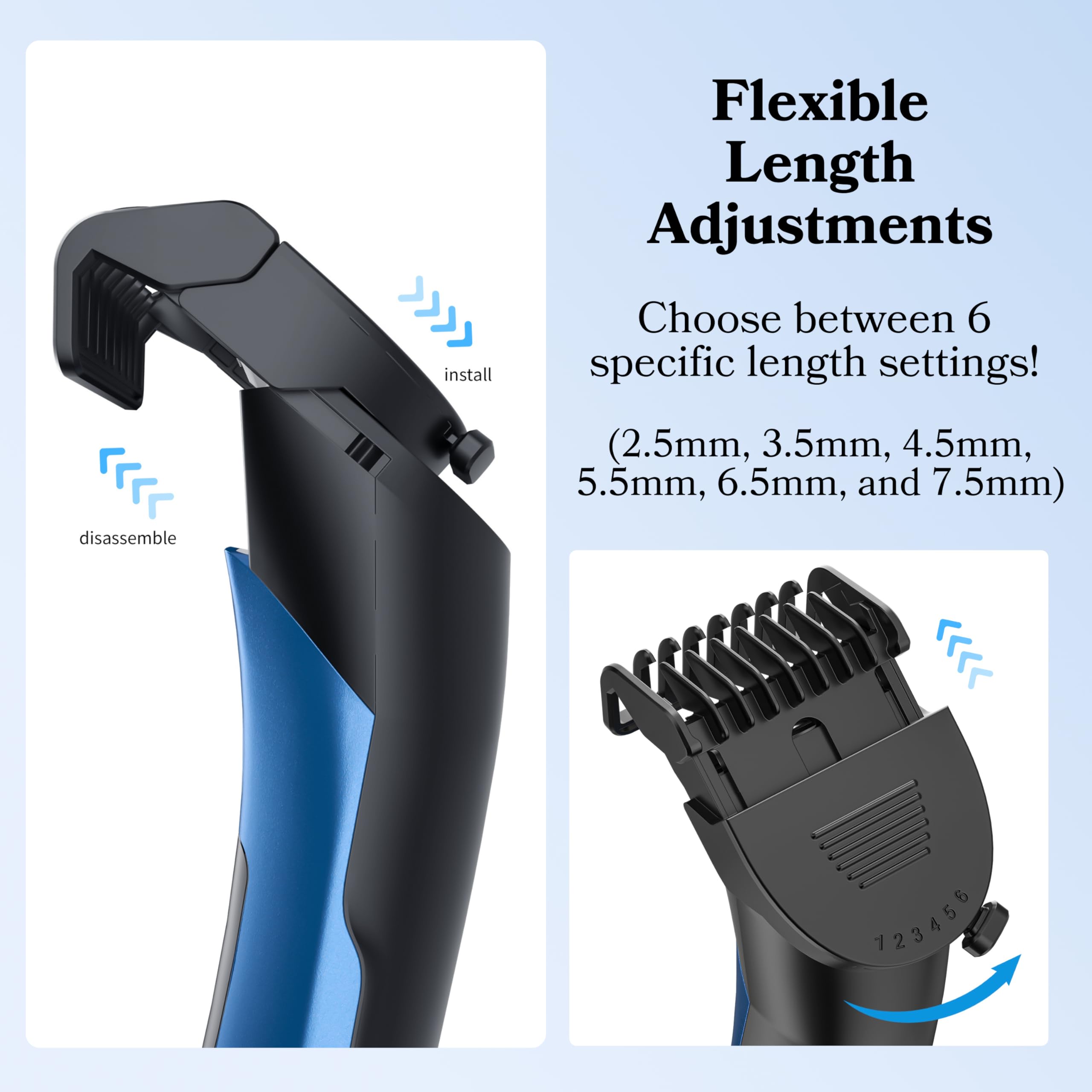 BarberBoss Men's Ultimate Body & Groin Trimmer - Precision Grooming Kit, Pubic Hair Styling, Comprehensive Personal Grooming Set - Image 2