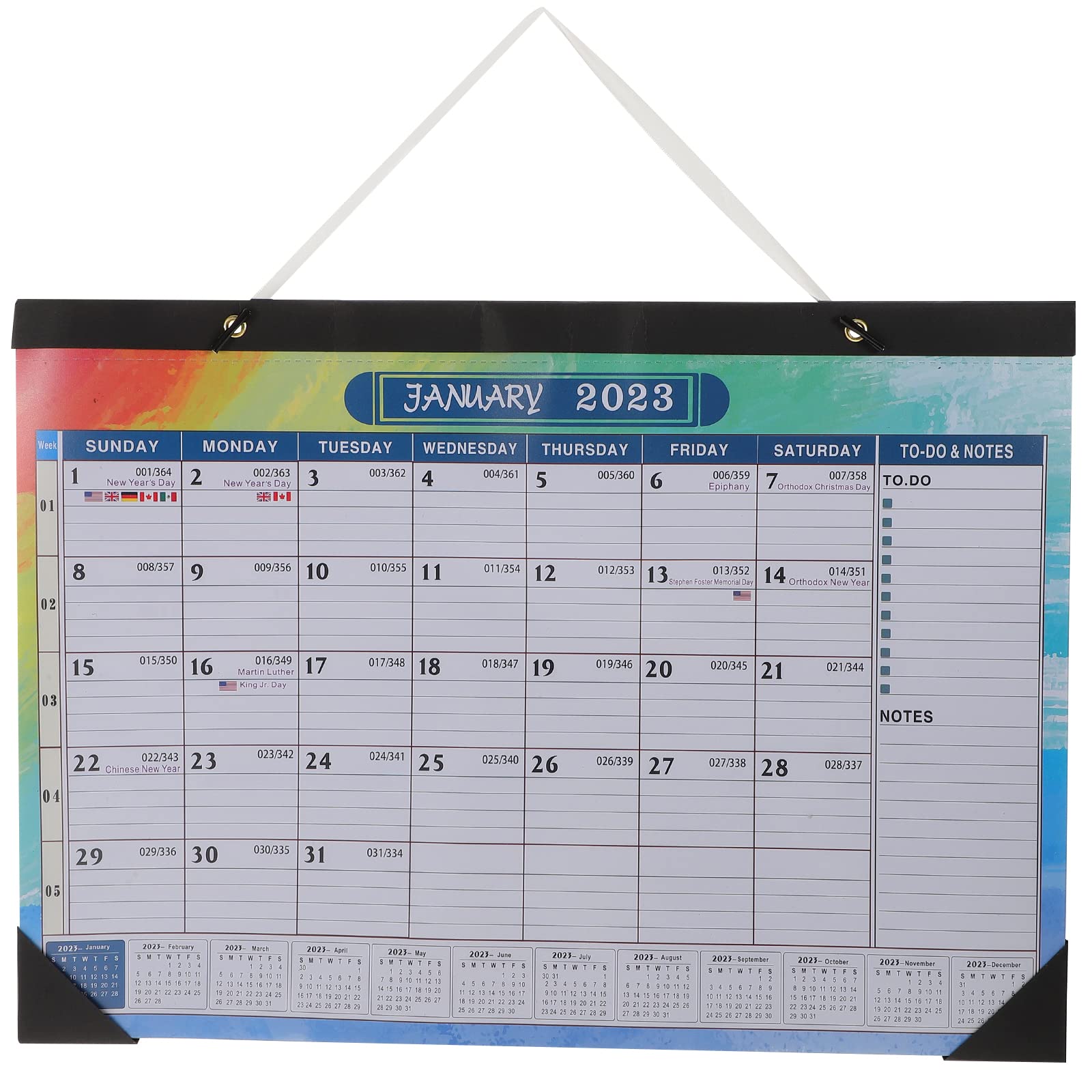 Wandkalender Juli 2023 bis Dezember 2023 12 Monate Familie Schule Monatsplaner Perfekt zum Planen Und Organisieren (011)