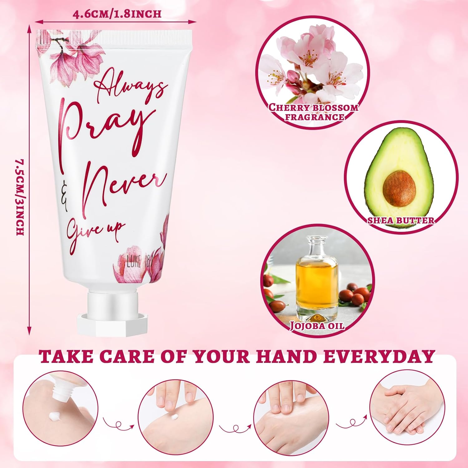 50 Pack Christian Hand Lotion Bulk Gifts for Women Mother's Day Gifts Bible Mini Travel Hand Lotion for Women Church Appreciation(Modern)