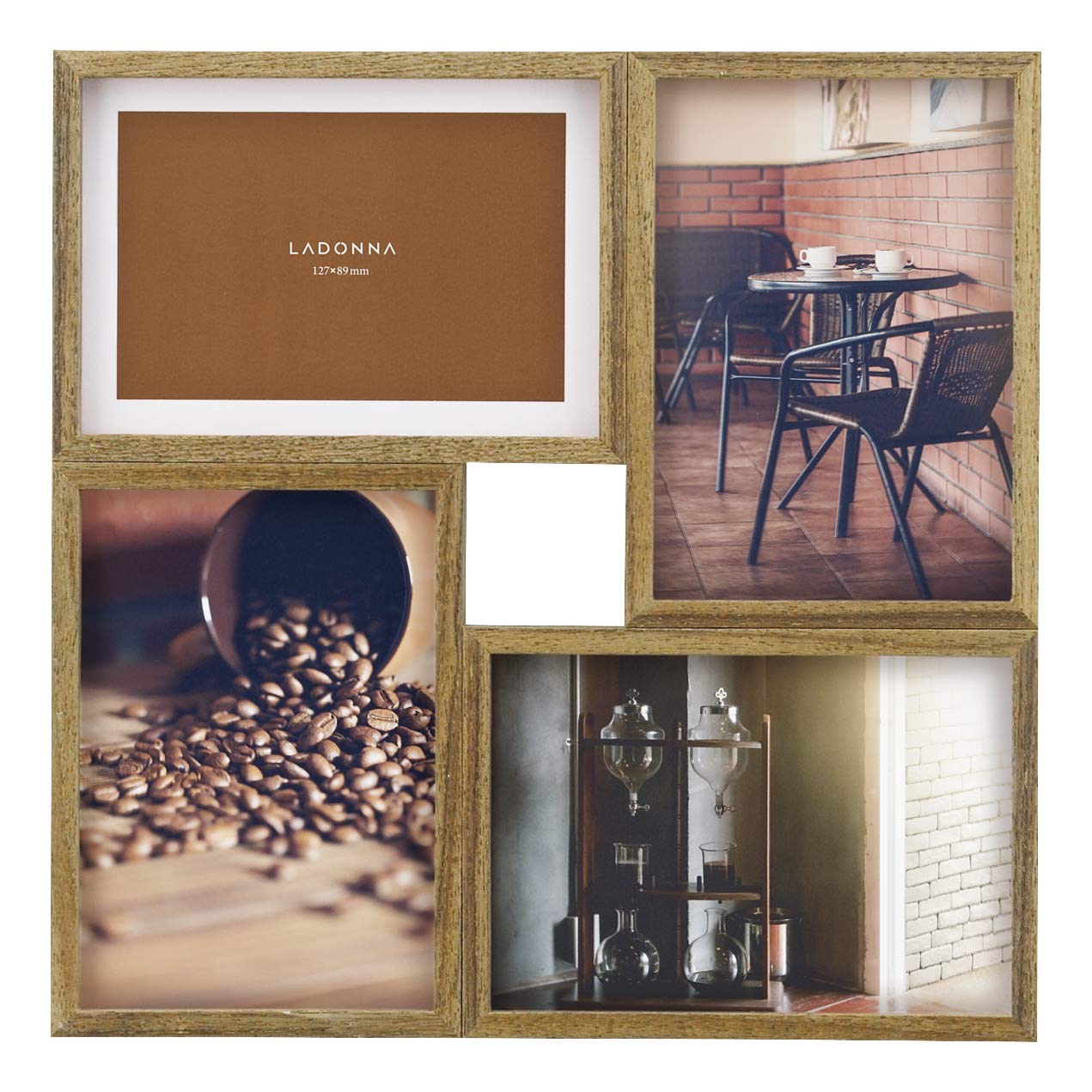 LADONNA インテリア4面フレーム LA09-40-BR ブラウン 083367