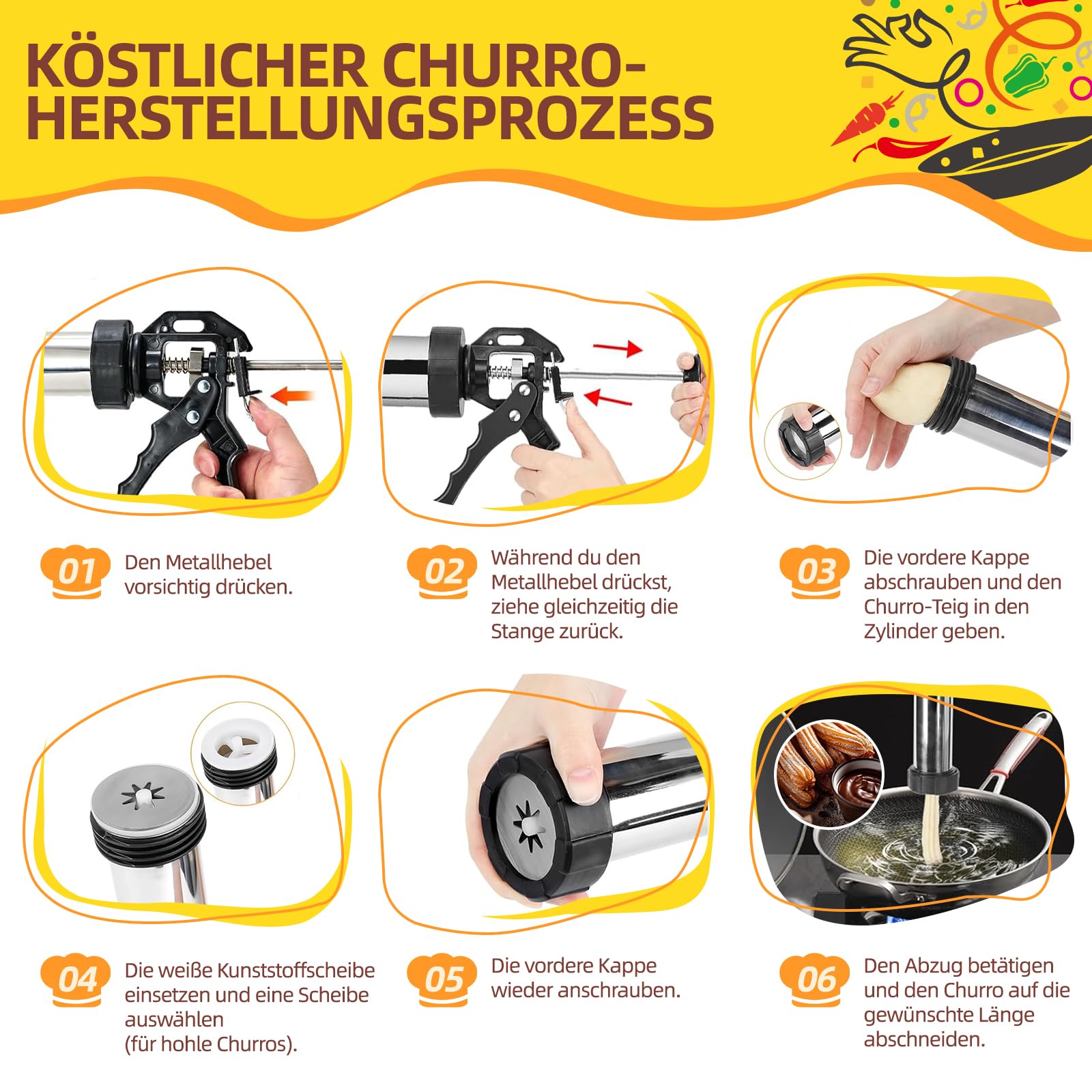 Hochwertig Gebäckpresse für Spritzgebäck 1.2KG Edelstahl Spritzgebäck Presse mit 10 Schablonen, 7 Edelstahl Tüllen, Plätzchenpresse, Backzubehör für Kuchen Dessert DIY Maker Cookie Presse