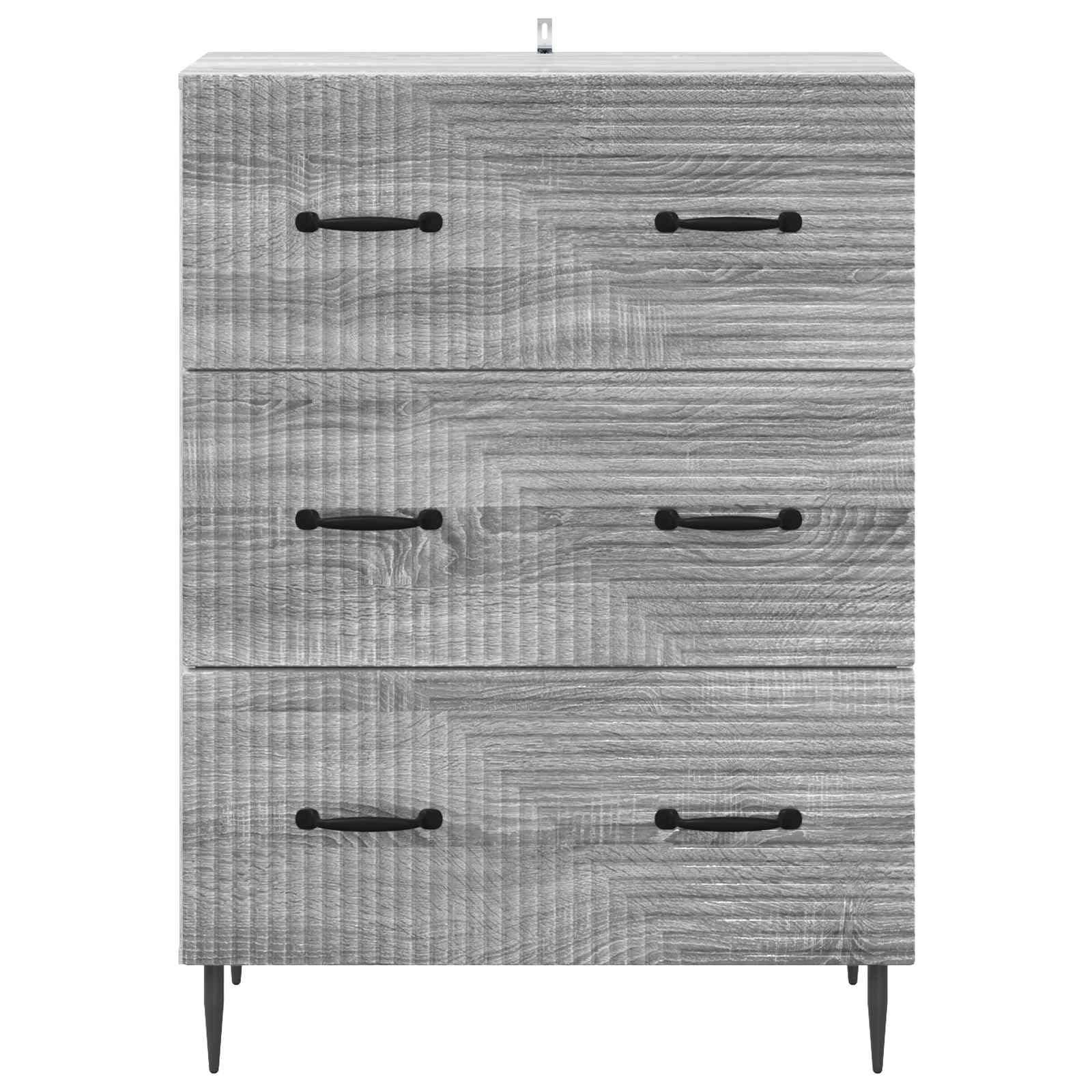 Szafka z szufladami Sonoma szara 66 x 34,5 x 89,5 cm